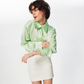 FIVE STARS LIGHT MINT SHIRT IN SILK